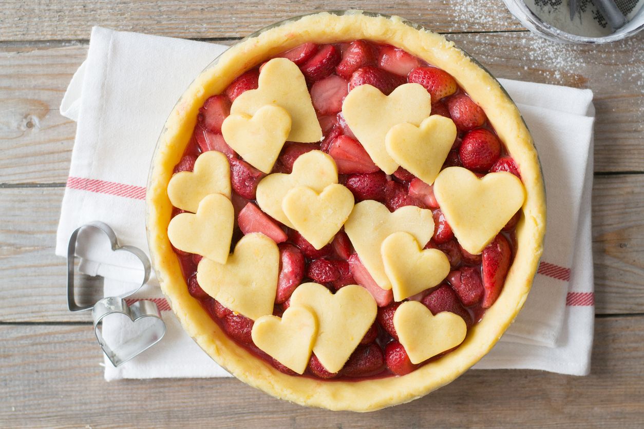 Cannabutter and jamfilled heart tarts that are perfect for Valentines Day