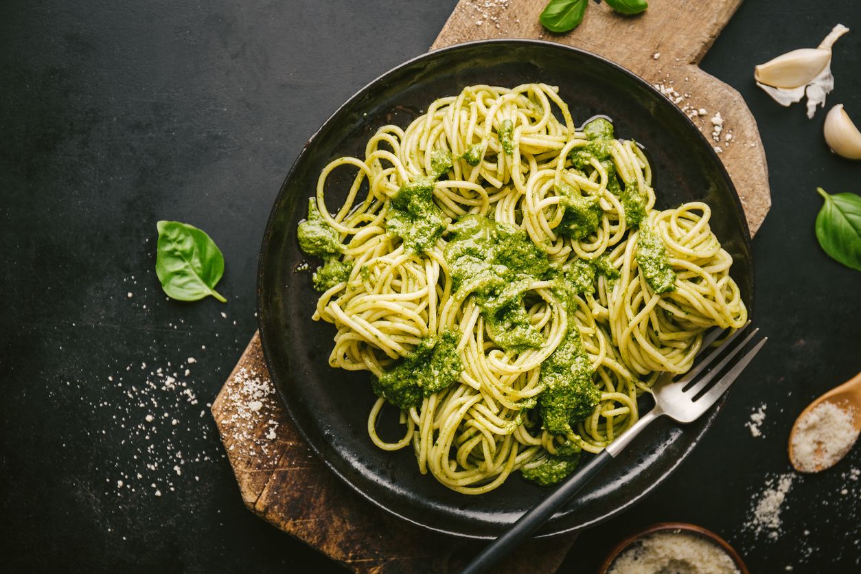 Easy herb butter and garlic pasta