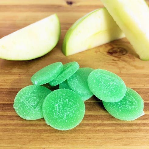 feature image 10pk. Green Apple Chews 20mg