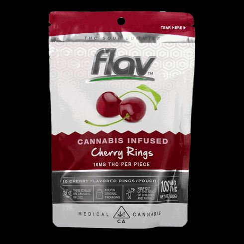 feature image  Flav 300mg Gummies: Cherry Rings