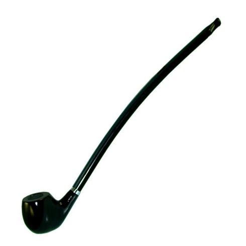 feature image 15" Curved Stem Rosewood Shire Pipe - Black