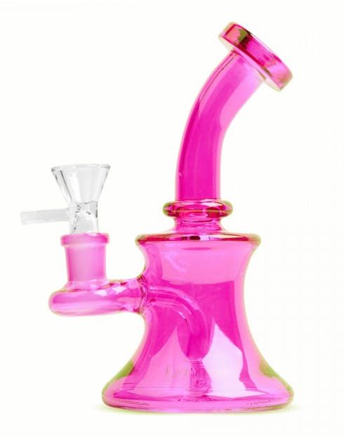 feature image 5" Day Glow Bubbler - Pink