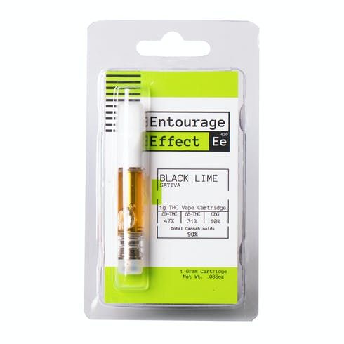 feature image Entourage Effect - Breathable - 1g THC Vape Cartridge (Black Lime, Delta 8, CBG)