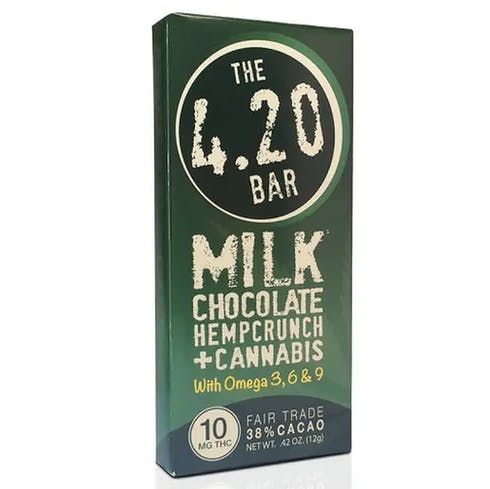 feature image 4.20 Bar - Milk Chocolate Hempcrunch - 10mg