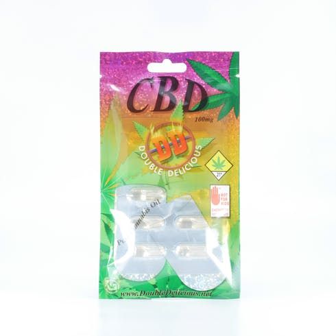 feature image *Clearance* Double Delicious CBD Capsules 100mg 10pk