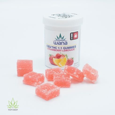 feature image 1:1 Strawberry Lemonade Gummies by Wana